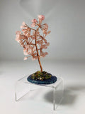 Rose Quartz Tree of Life Tree Agate Base