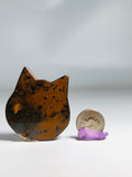 Tigers Eye Kitty Head Totem