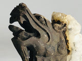 Dragon Head Crystal Quartz Gemstone Cluster Totem
