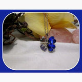 Pure Love London Blue Lucky Clover Necklace Mystical Moons