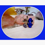 Pure Love London Blue Lucky Clover Necklace Mystical Moons