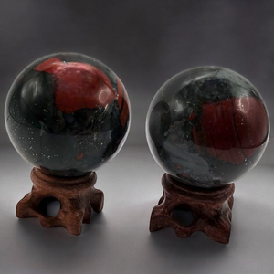 African Bloodstone Spheres