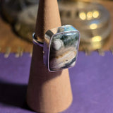 Ocean Jasper Sterling Silver Ring Size 6