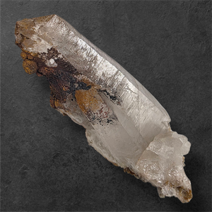 Quartz with Iron, Limonite, Calcite & Goethite
