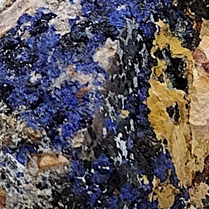 Azurite with Goethite