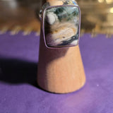 Ocean Jasper Sterling Silver Ring Size 6