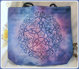 Pentagram  Jute Tote Bag