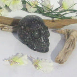 Plum Blossom Jade Skull
