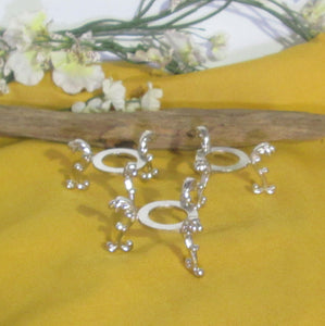 Silver Plated Flower Sphere Stand