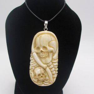 Double Skull Necklace