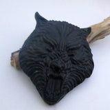 Black Obsidian Wolf Totem