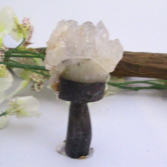 Torch Crystal Quartz Gemstone Cluster Totem