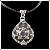 What's Your Poison Mystic Topaz Sterling Silver Pendant Necklace