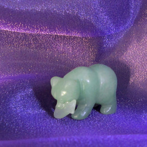 Green Aventurine Bear & Fish