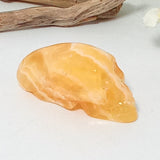 Orange Calcite Skull