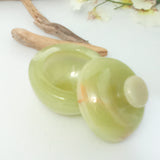 Green Onyx Covered Bowl