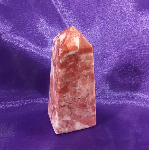 Strawberry Zebra Jasper Point