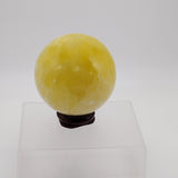 Lemon Calcite Spheres & Stands