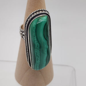 Malachite Sterling Silver Ring