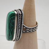 Malachite Sterling Silver Ring