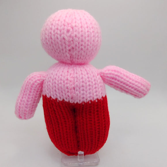 Pink Red VooDoo Poppet Doll