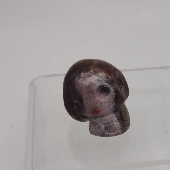 Rhodonite Skull