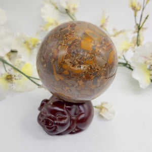 Bamboo Leaf Jasper Sphere