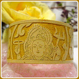 Mother Goddess Durga Bamboo Cuff Bracelet