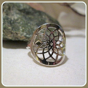 Seed of Life Sterling Silver Ring