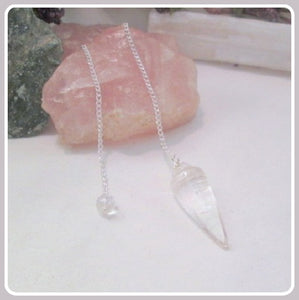 Clear Quartz Pendulum & Keep Box
