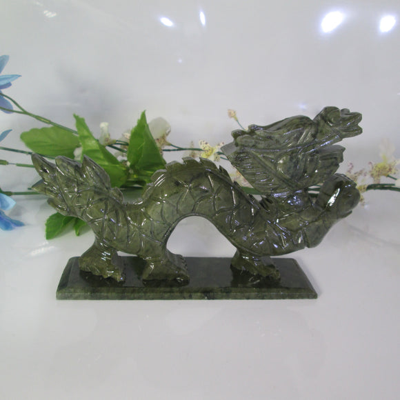 Jade Lucky Carved Dragon