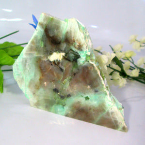 Green Moonstone Slab