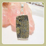 Believe & You Will Achieve Rough Astrophyllite Sterling Silver Pendant & Chain