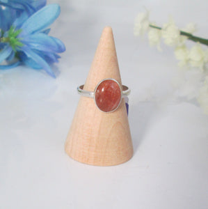 Sunstone Sterling Silver Ring