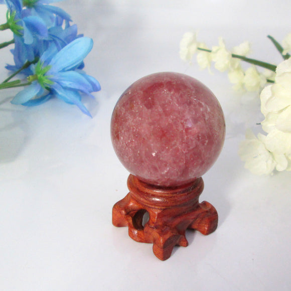 Strawberry Quartz Sphere