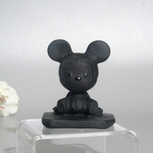 Black Obsidian Baby Micky & Minnie