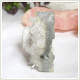 Owl Crystal Quartz Gemstone Cluster Totem