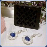 Pure Love Indian Blue Sapphire Pearl Earrings