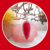 Queen of Passion Red Coral Pendant & Chain