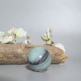 Green Chalcedony Sphere & Stand