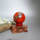 Red Agate Sphere & Stand