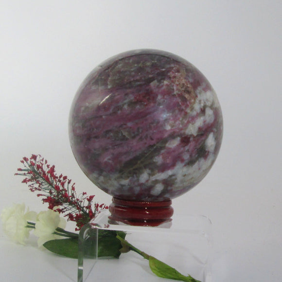 Nurturing Pink Tourmaline Sphere
