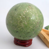 Green Opal Sphere & Stand