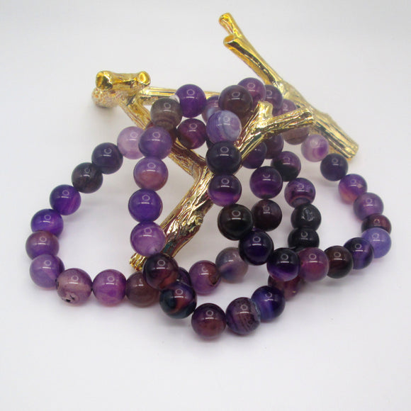 Purple Agate Bracelet