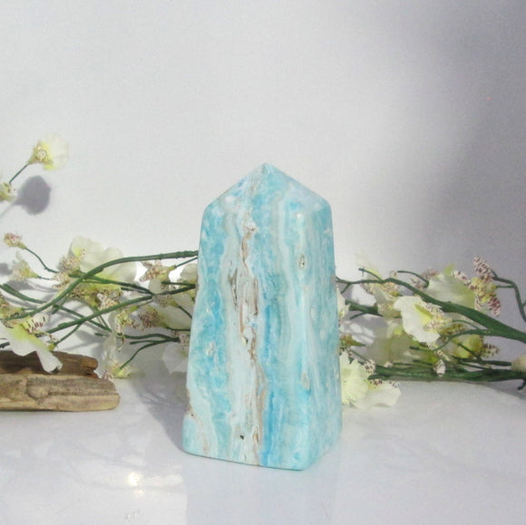 Blue Aragonite Tower