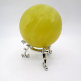 Lemon Calcite Spheres & Stands