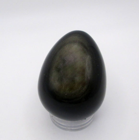 Silver Sheen Obsidian Egg