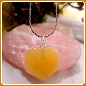 Citrine Heart Necklace