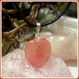 Studious Cherry Quartz Heart Necklace