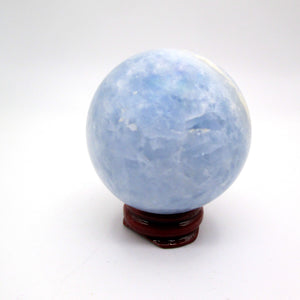 Blue Calcite Sphere & Stand